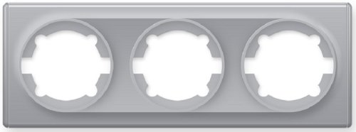 Рамка универсальная OneKeyElectro Florence 3-м. серый картинка